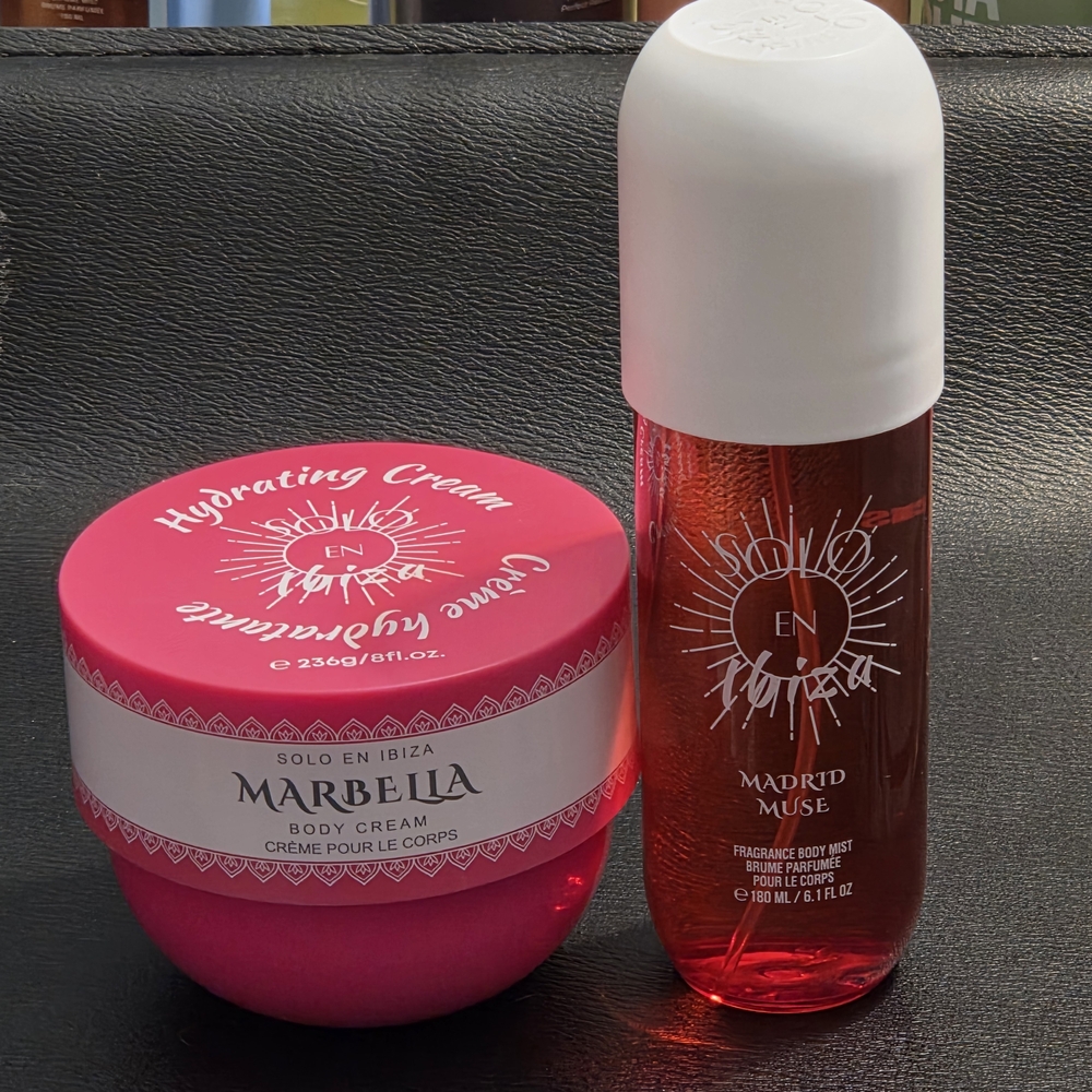 Solo En Ibiza Set Marbella Body Cream & Madrid Muse Fragrance Body Mist Spray